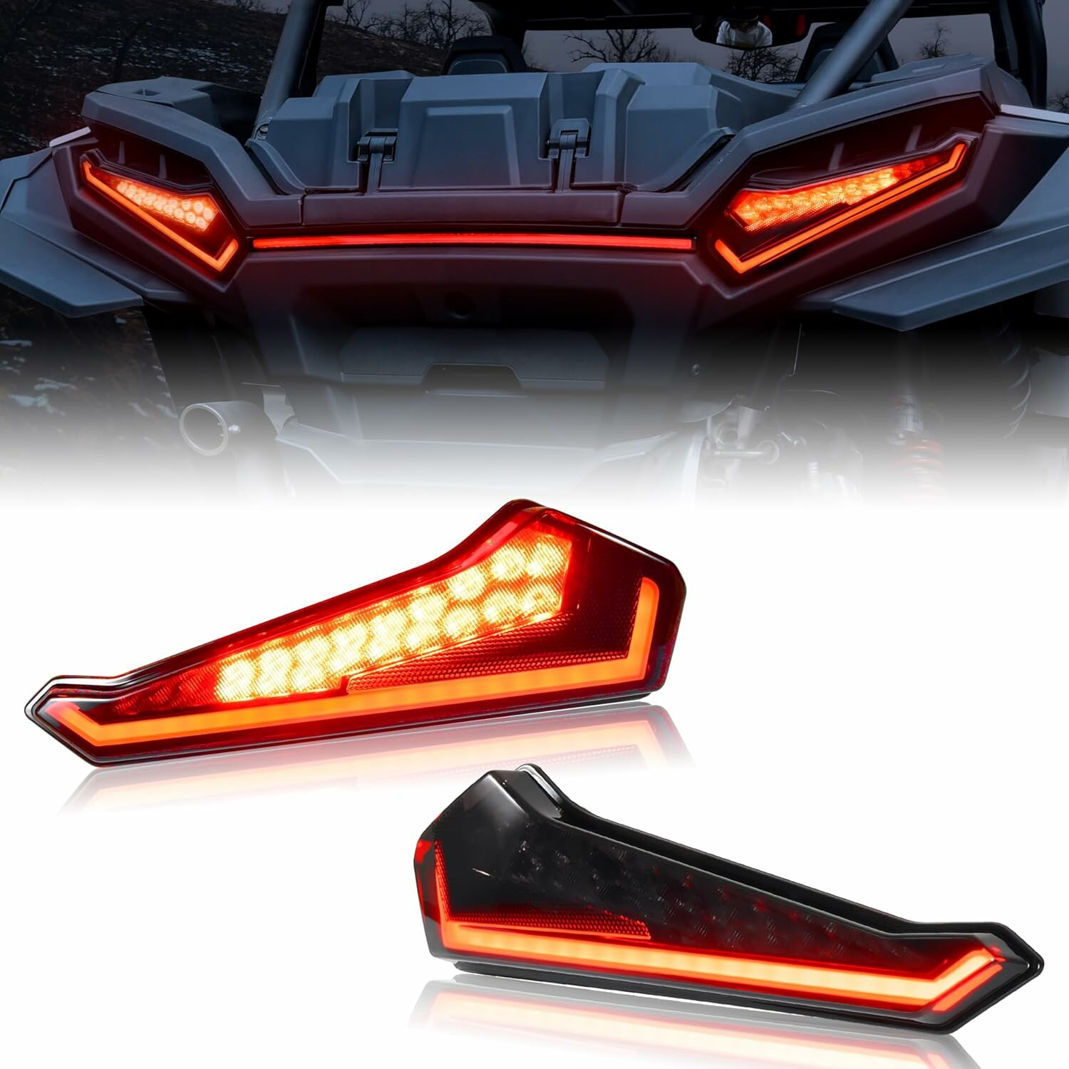 Фонари стоп сигналы LED тонированные Polaris RZR XP 1000/ XP 4 1000 2024+