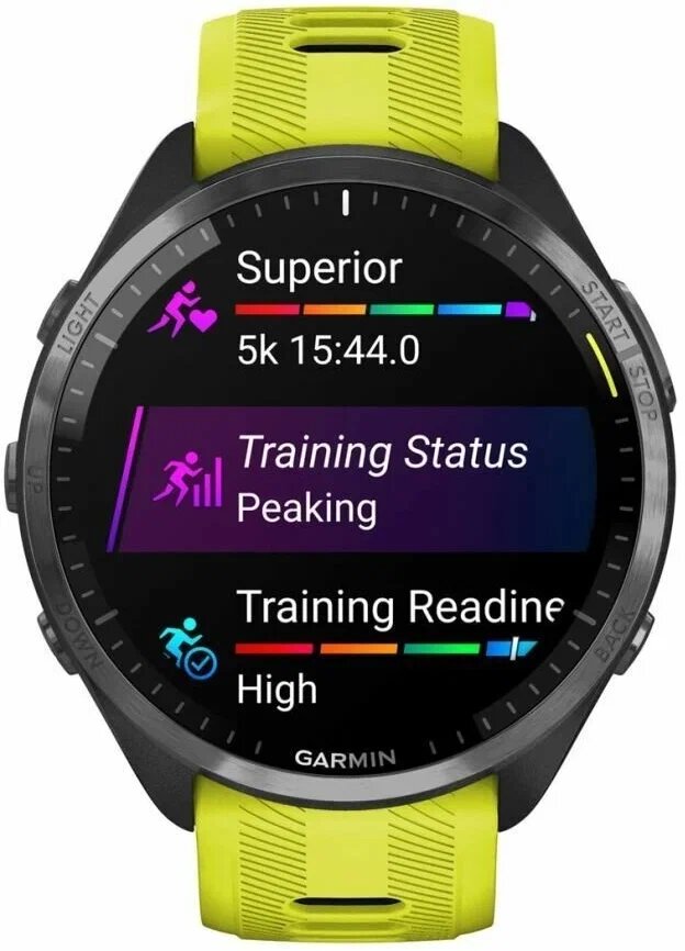Смарт-часы Garmin Forerunner 965, AMOLED дисплей, GPS, мониторинг сна, пульса и стресса