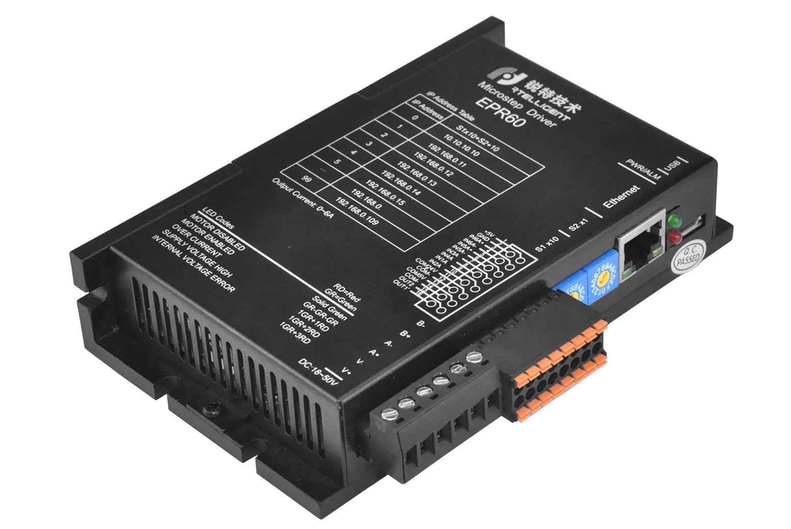 Nema23 /24 MODBUS/TCP протокол со стандартным интерфейсом Ethernet EPR60 шаговый драйвер с открытым циклом