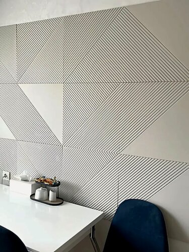 Изображение товара Стеновые панели мдф декоративные, 3д, под ПВХ пленкой, 500х500 мм, керамика, 4 шт