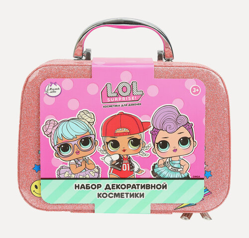 Изображение товара Милая леди Набор косметики для детей (Тени для век + Помада для губ + Лак для ногтей + Кисточки)