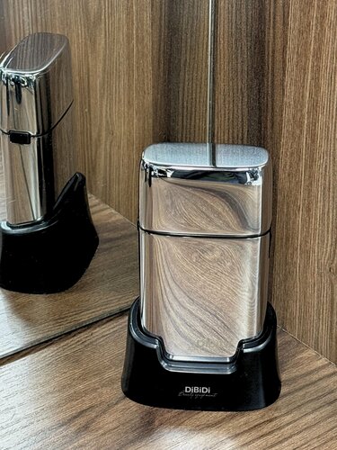 Изображение товара Профессиональный шейвер для бритья электробритва мужская DiBiDi PRO LEVEL, серебристый, встроенный триммер, LED-экран