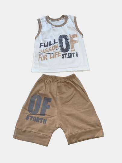 Комбинезон , размер 4-5 лет, бежевый — фото 1