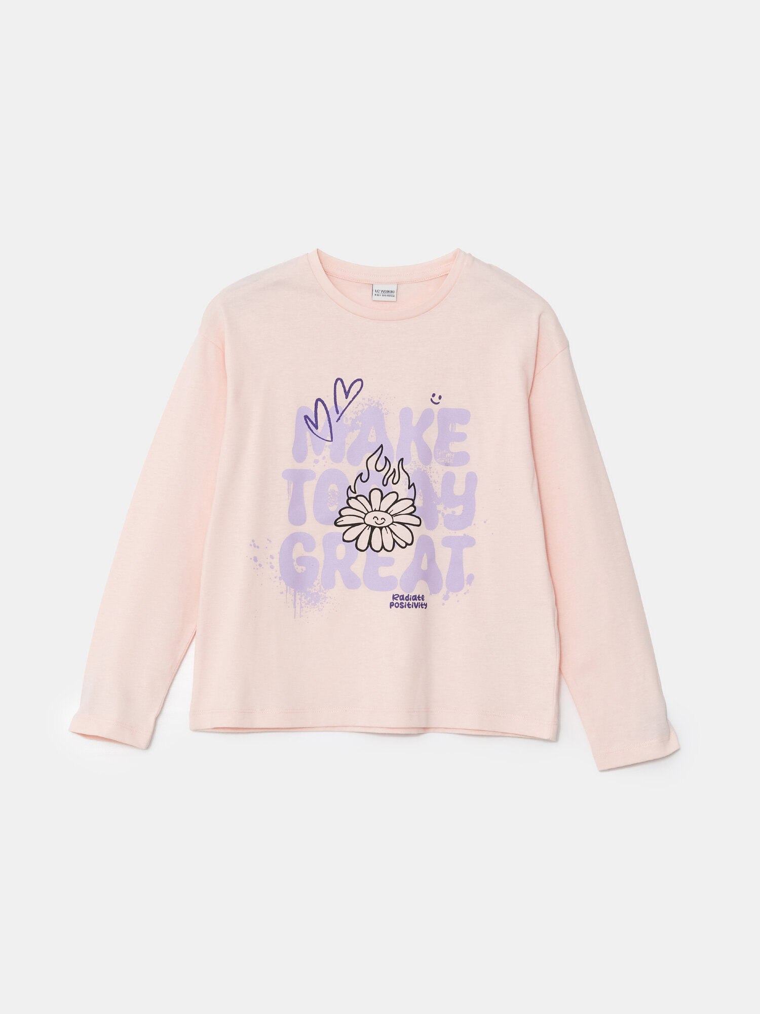 Лонгслив LC Waikiki, размер 9-10 лет, pink