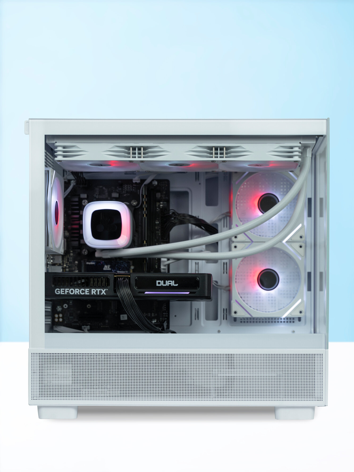 Игровой компьютер Robotcomp M-16 2.0 V2 Aqua White Intel Core i5-14400F 2.5-4.7 GHz - 10 Core / 32GB DDR5 / 960GB SSD PCI-E / GeForce RTX 5060 Ti — фото 1
