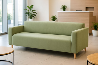 Диван Moleco Томи, мятный велюр, прямой, с подлокотниками, 180х78х75см, 3 посадочных места