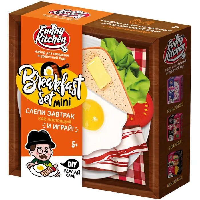 Набор д/тв-ва Slime Лаборатория Funny Kitchen Breakfast set mini SS500-40243