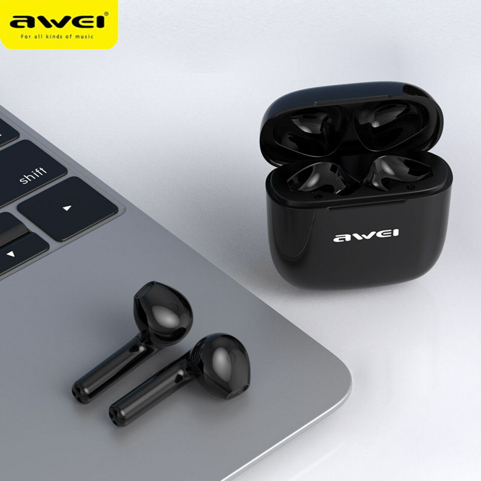 Беспроводные наушники Awei "T26 Pro", Bluetooth 5.0, IPX4, 20000Гц