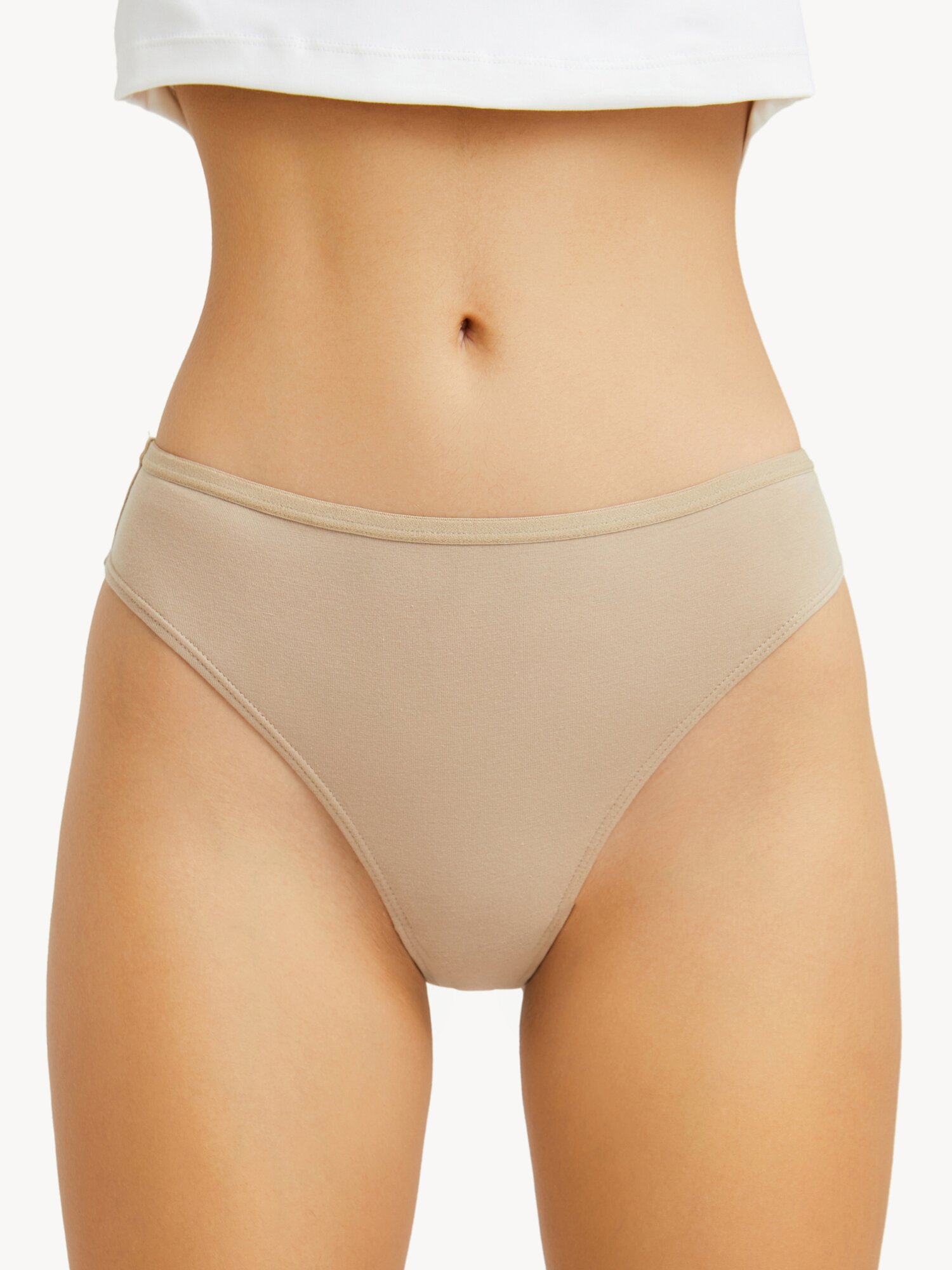 Трусы MUTED ESSENTIALS, комплект из 3 шт., размер XS, коричневый — фото 1