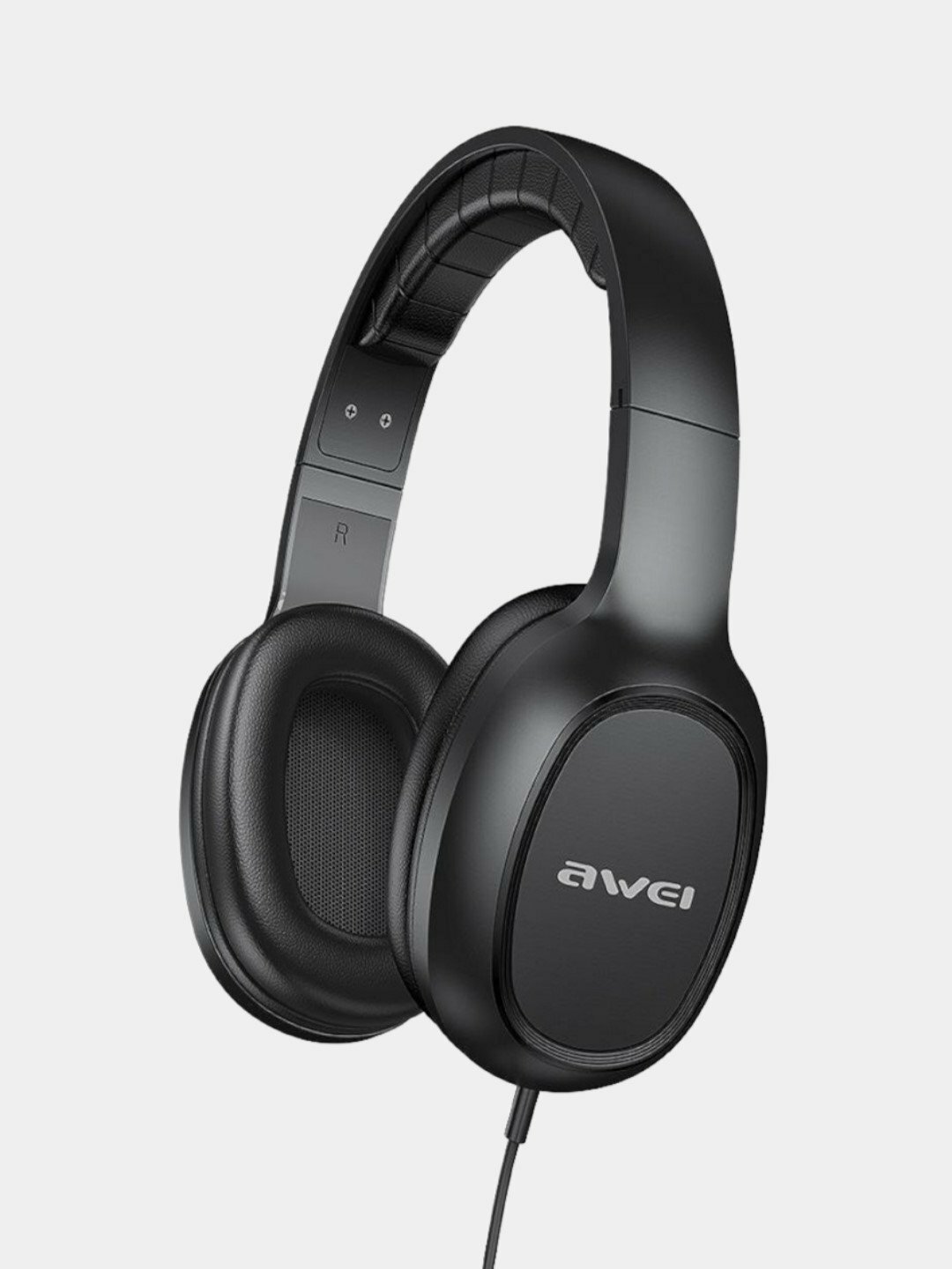 Наушники Awei GM-6, проводные, подсветка, игровые, с микрофоном, 3,5мм