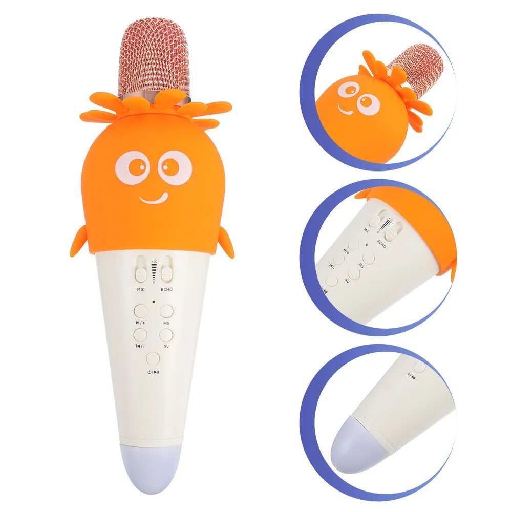 Детский караоке-микрофон Techno Mix Bluetooth с изменением голоса от RiMax