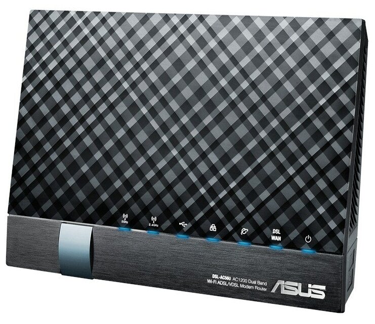 Wi-Fi роутер ASUS DSL-AC56U, черный