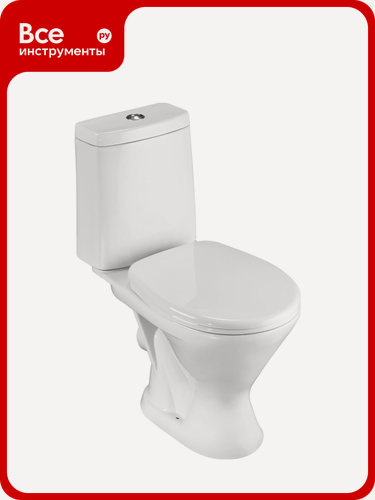 Изображение товара Унитаз-компакт, Santeri, Santeri Грация с горизонтальным выпуском 1. P210.3. S00.00B. F 1P2103S0000BF, прочной керамики