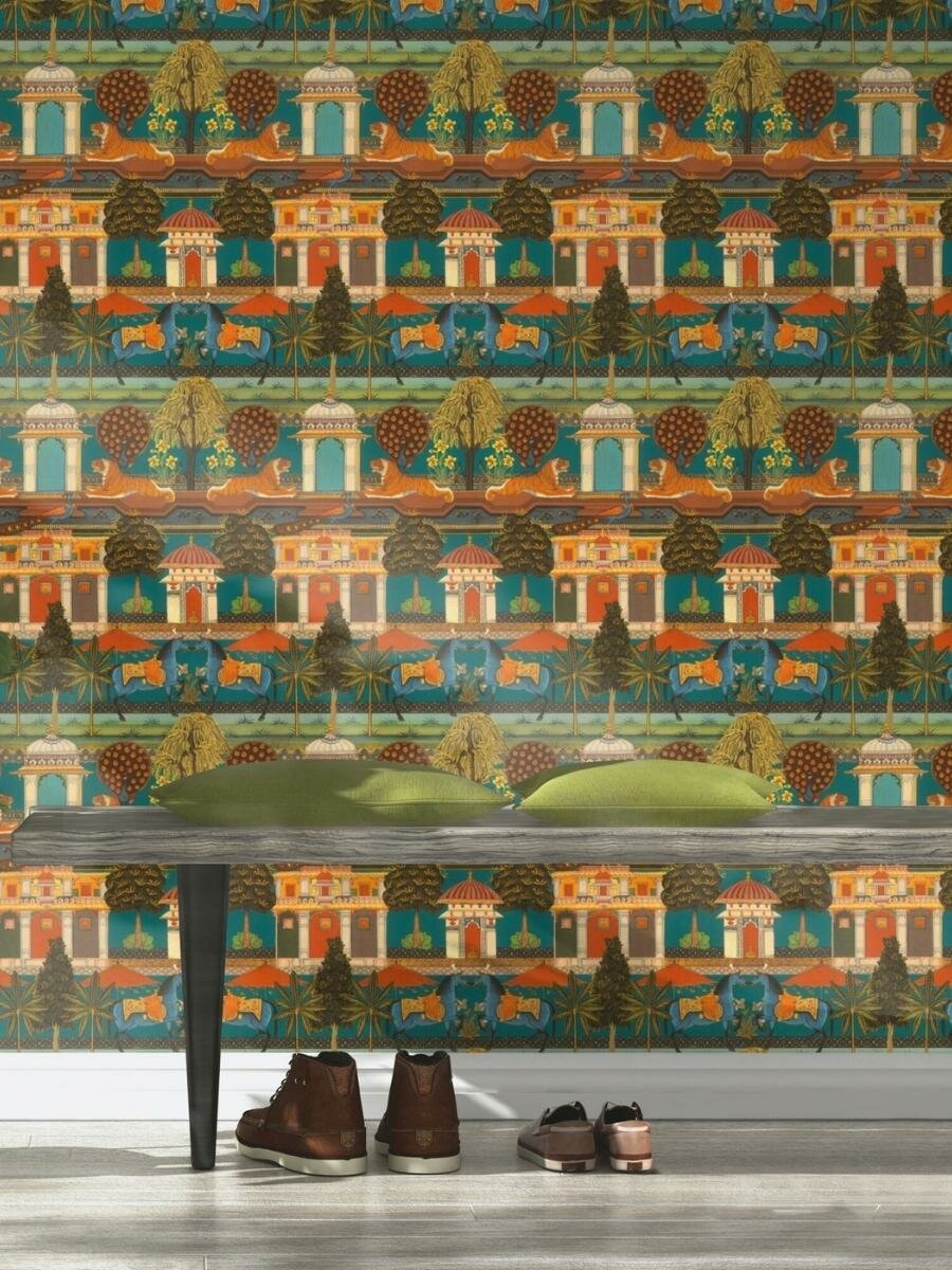 Обои Rasch Indian Style 0.53 x 10.05 746211 на флизелиновой основе  моющиеся