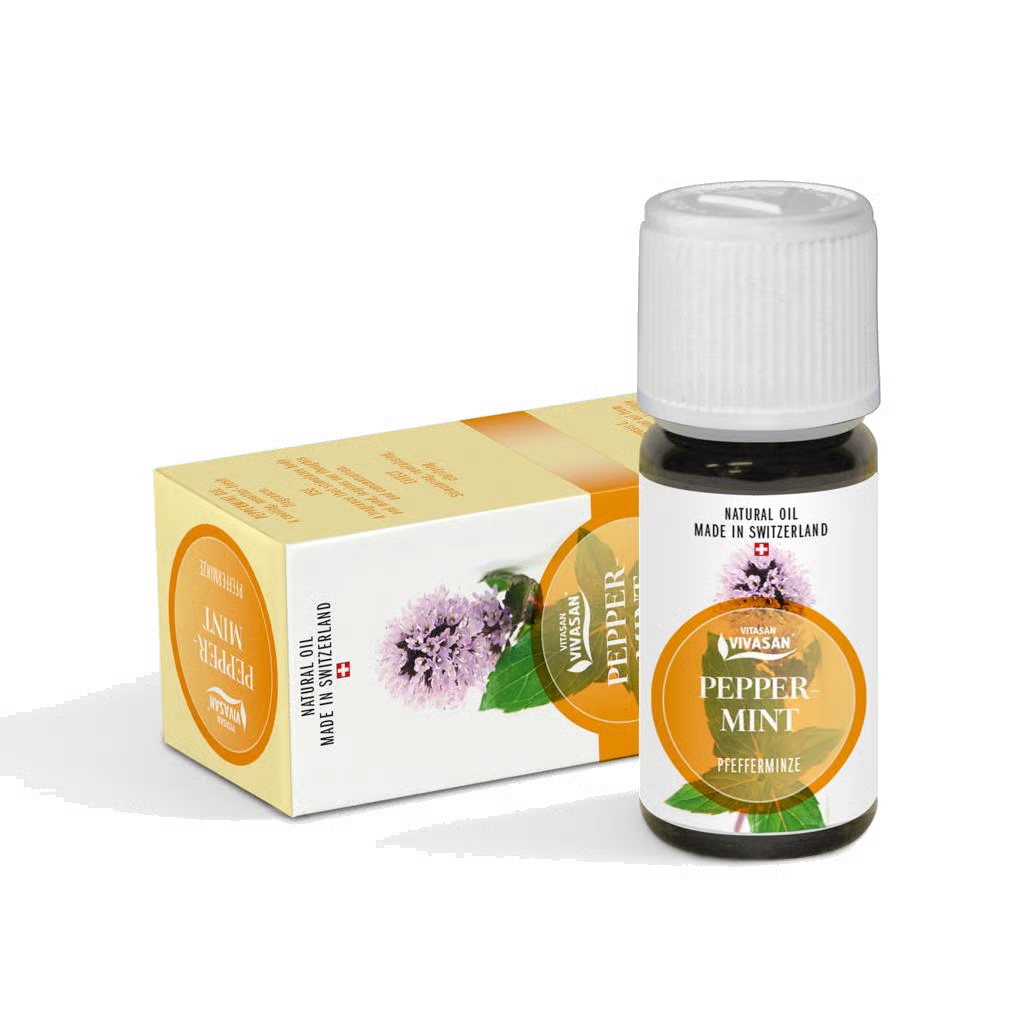 Эфирное масло Мята перечная Vivasan Pepper Mint, 10мл, 100%, натуральное Швейцария