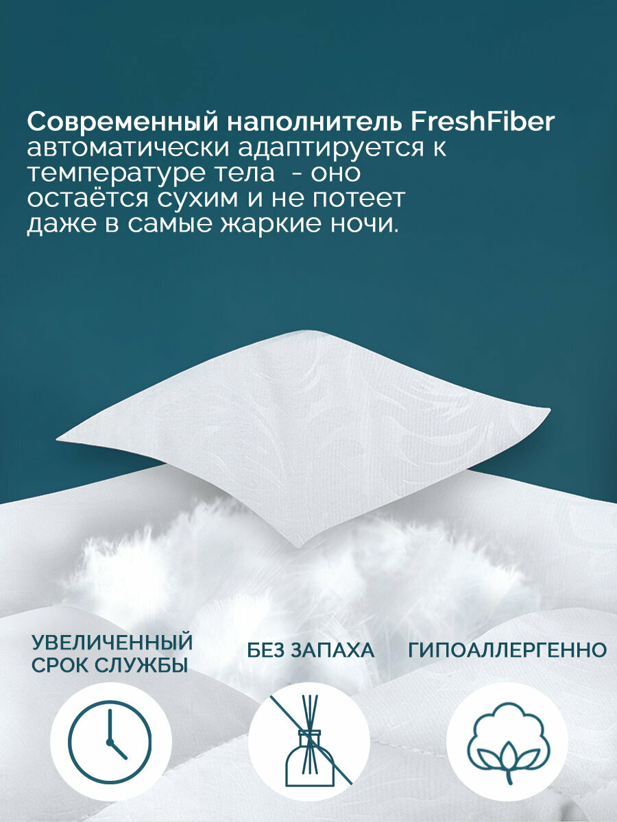 Одеяло евро 200х220 см Galtex "Микрофибра" отбеленный 200 гр. — фото 1