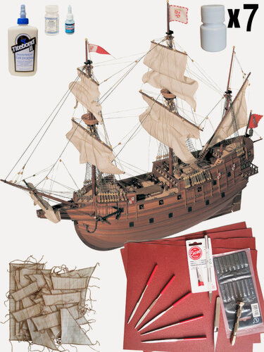 Изображение товара Модель корабля от OcCre, Галеон San Martin, 550 часов, подарочный набор для сборки с инструментами и парусами