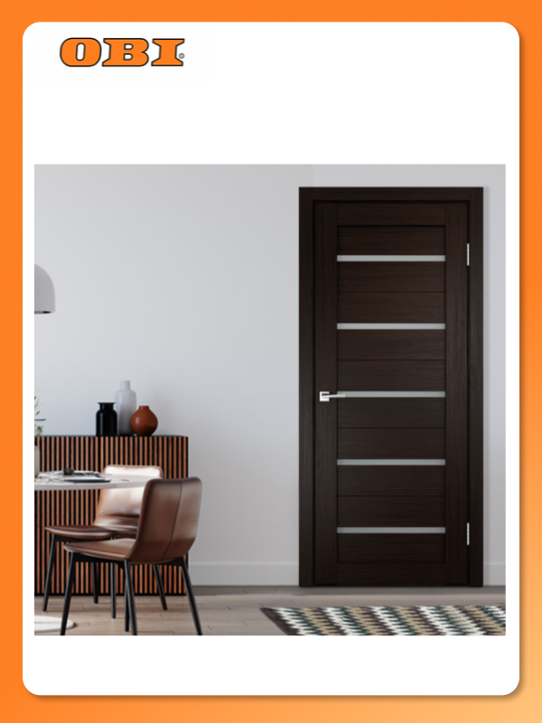 Полотно VellDoris "Верона", межкомнатные, распашные, цвет венге