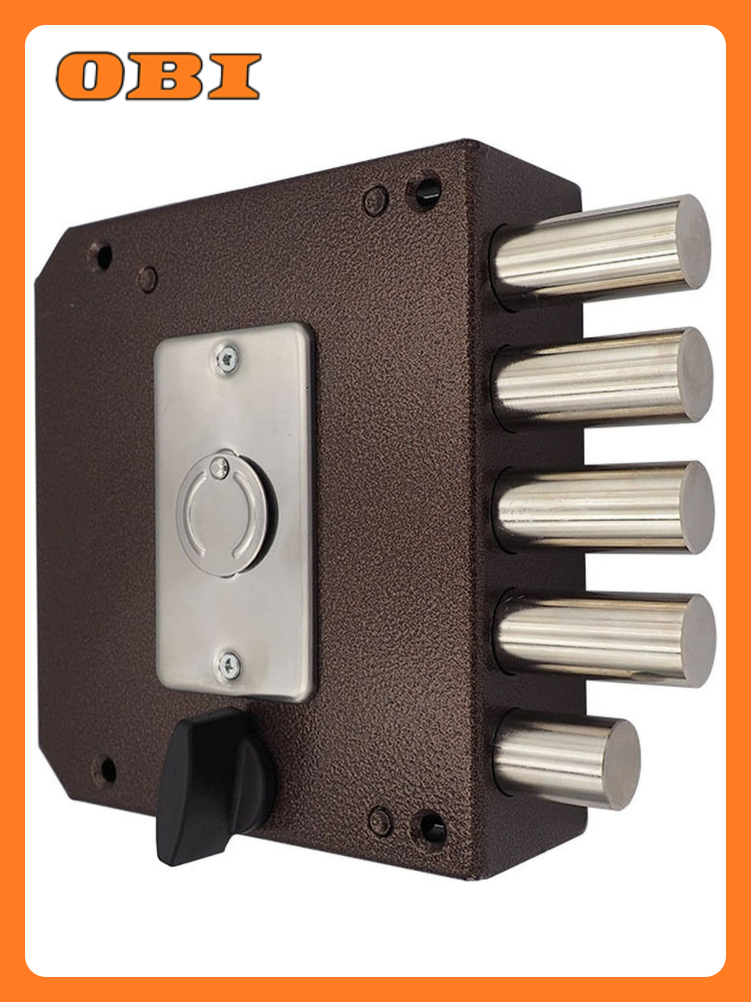 Замок накладной меттэм ЗН40320.1 для входной двери 5 ригелей 3 ключа