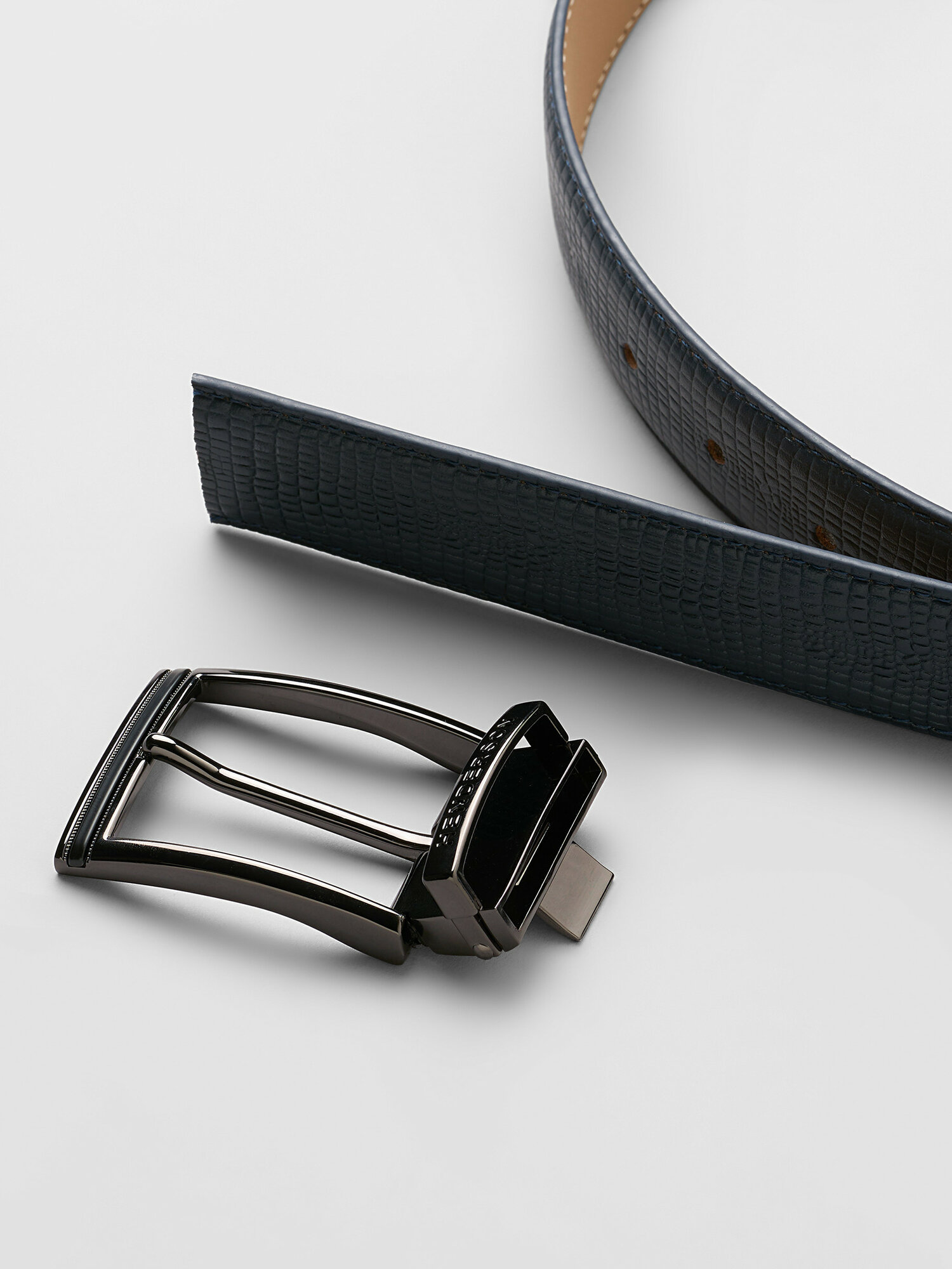 Ремень HENDERSON для мужчин, размер 125, синий — фото 1