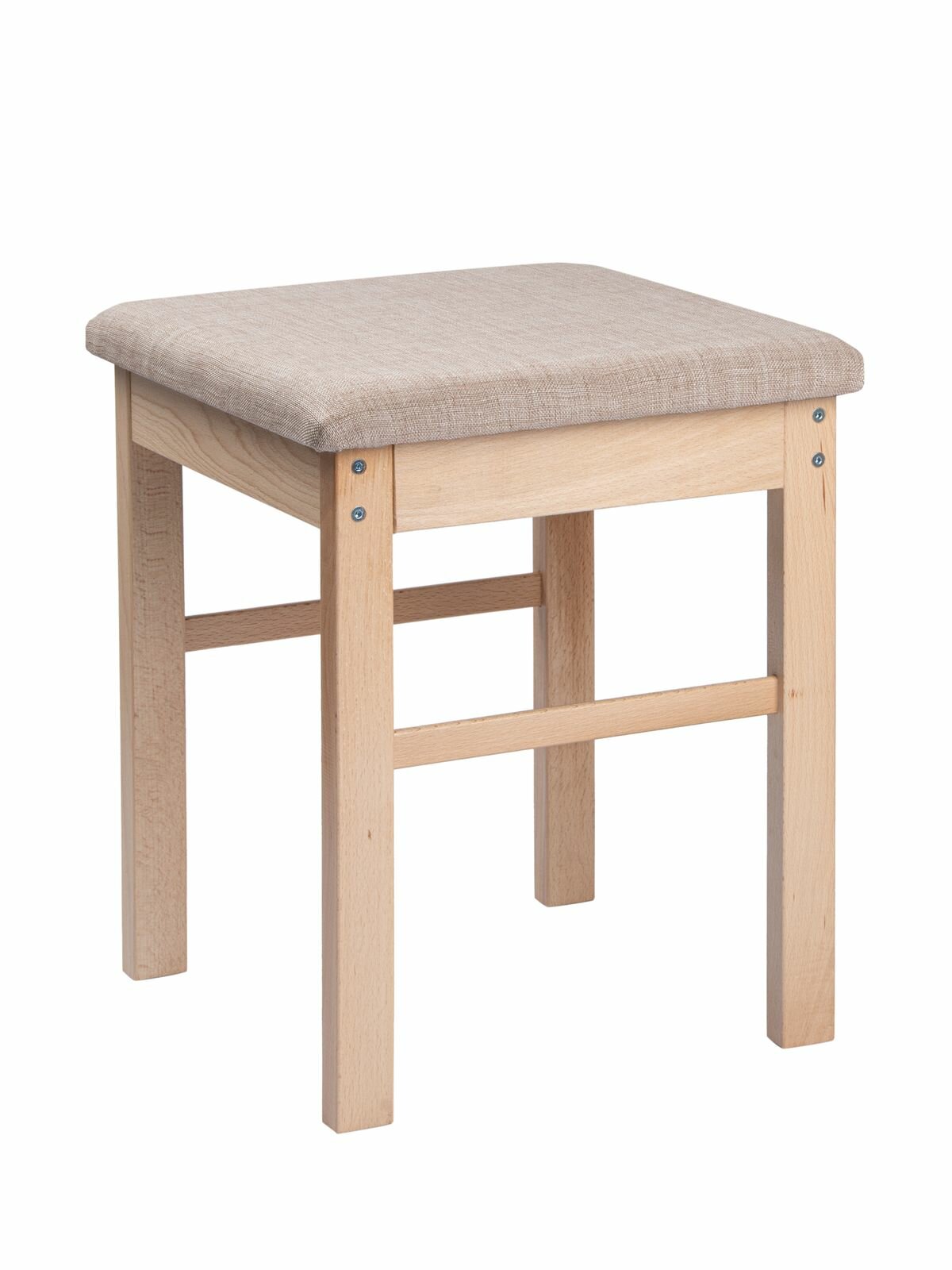 Табурет KETT-UP "ECO STEVEN", массив кавказского бука, мягкое сиденье, прозрачный лак