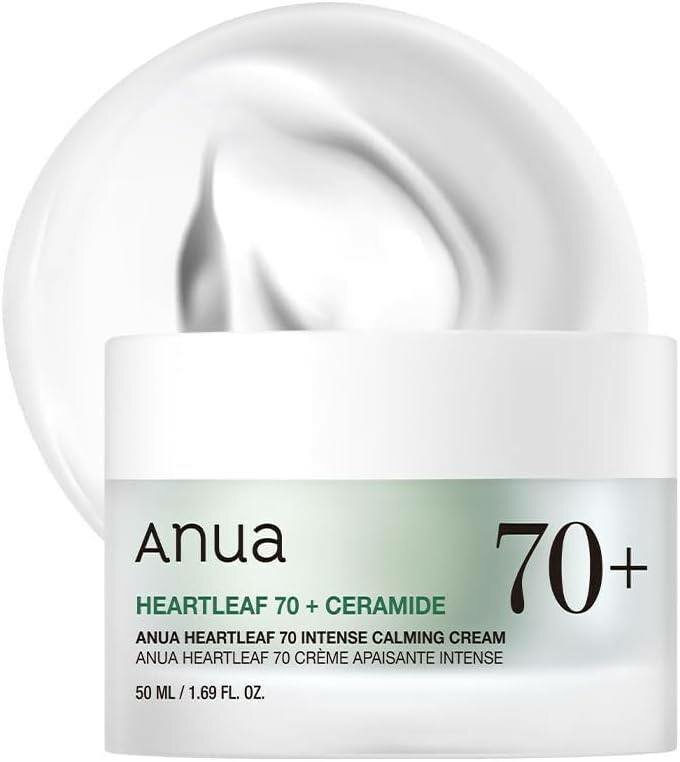 Крем Anua Heartleaf 70 Intense Calming с церамидами, успокаивающий, 50 мл