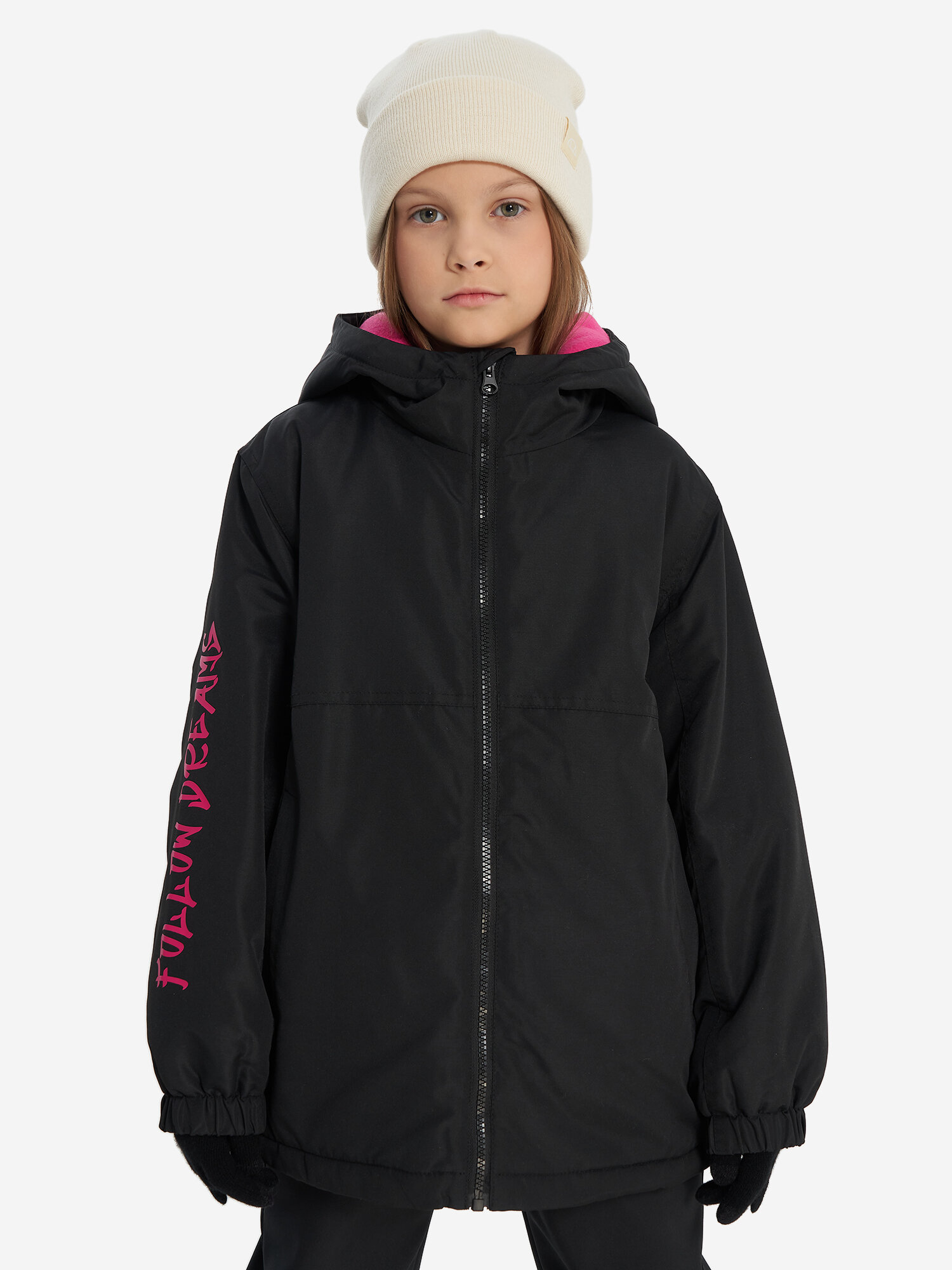 Куртка GSD, размер 152-158, черный/принт — фото 1