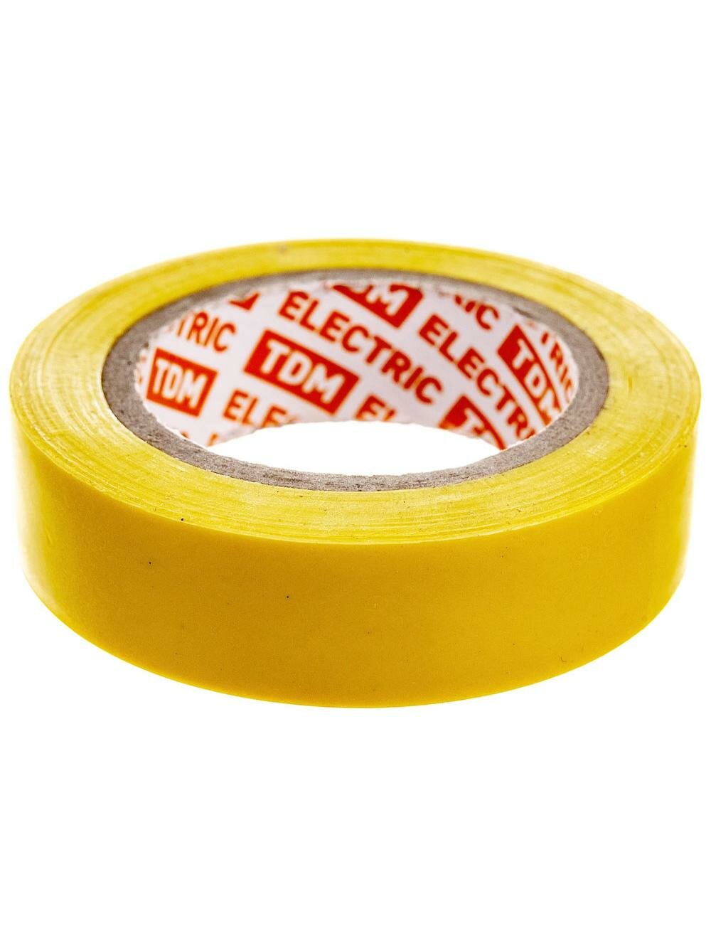 Изолента ПВХ 013х15мм желтая 10м TDM {SQ0526-0022}