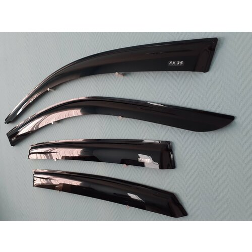 Дефлекторы окон Infiniti FX35 с 2003 по 2009, к-т 4 шт, скотч 3M