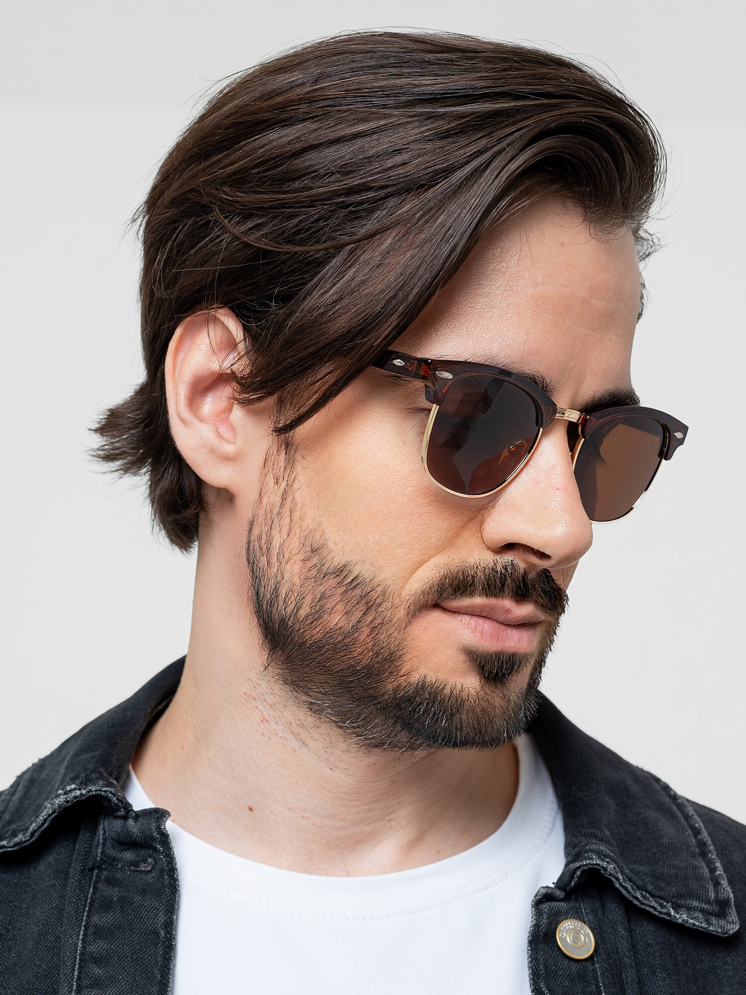 Солнцезащитные очки Zabologen, коричневый/золотистый — фото 1