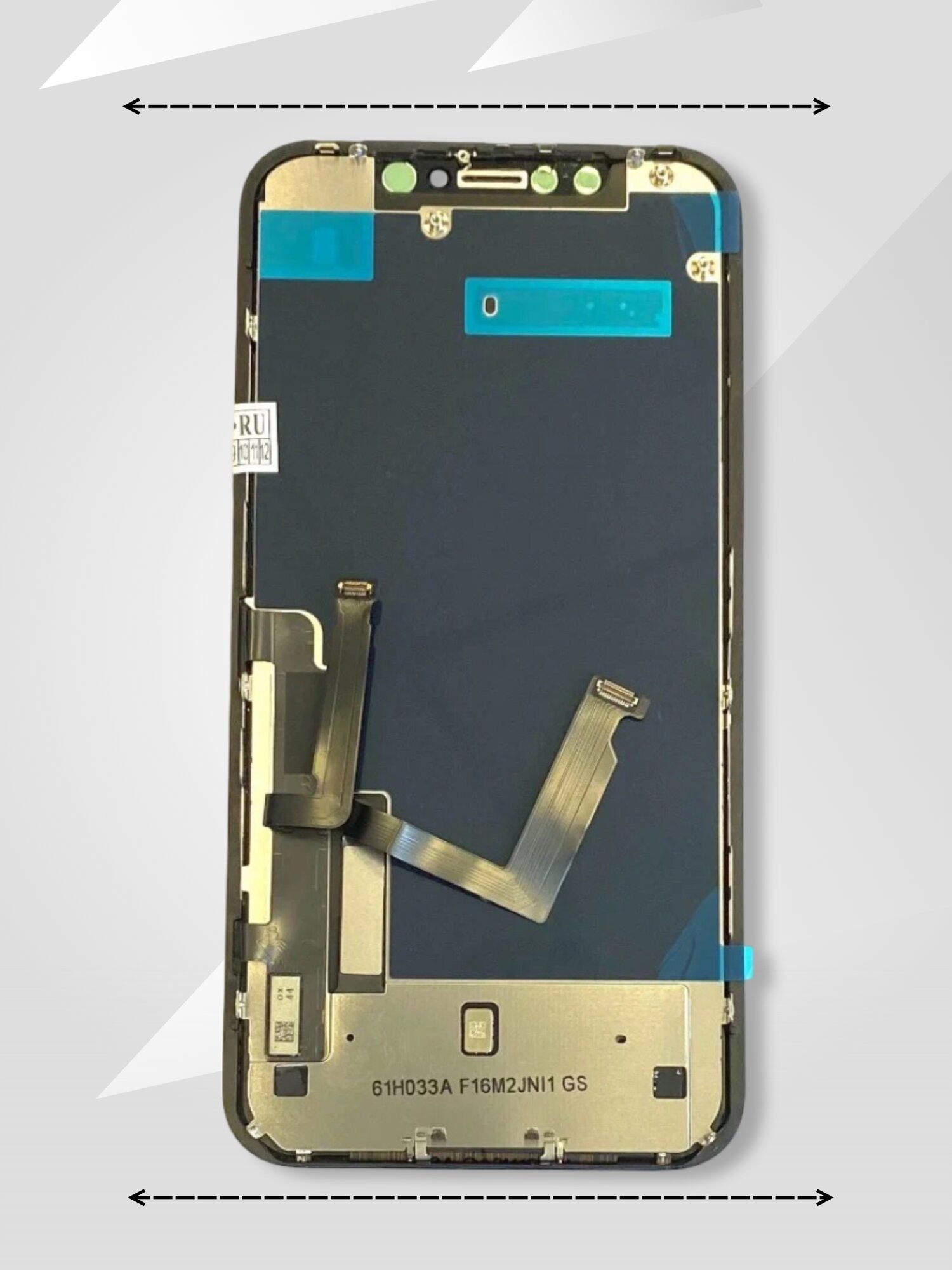 Дисплей на iPhone 11 / Айфон 11 (IN-CELL) в сборе с тачскрином черный + проклейка для защиты — фото 1