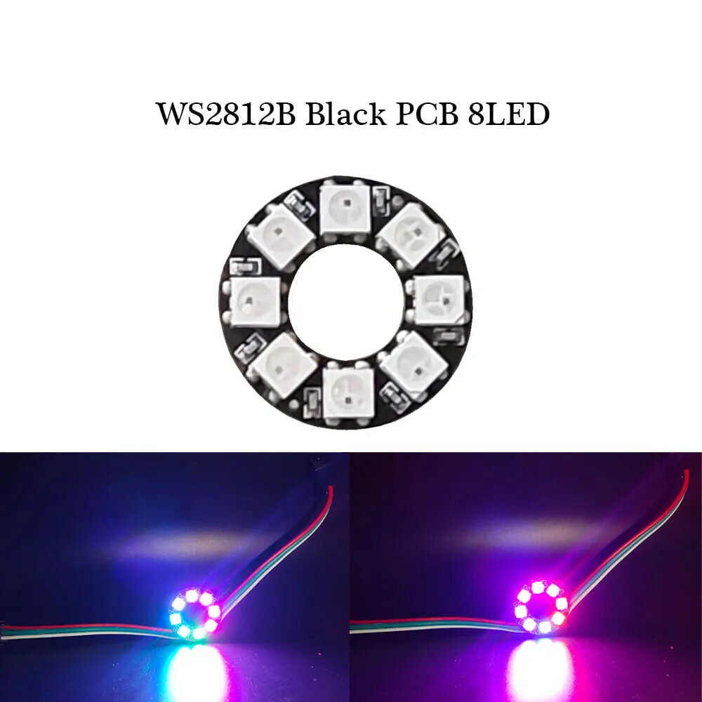 Кольцо на 8 RGB адресных светодиодов WS2812B