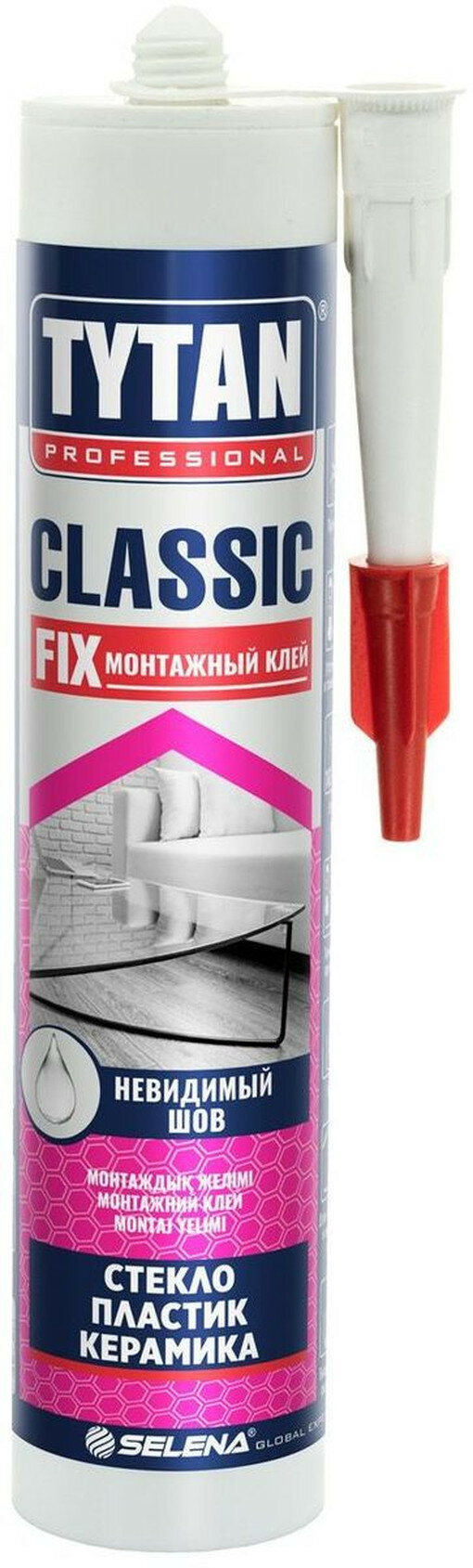 Монтажный клей Tytan Classic Fix универсальный прозрачный 310мл