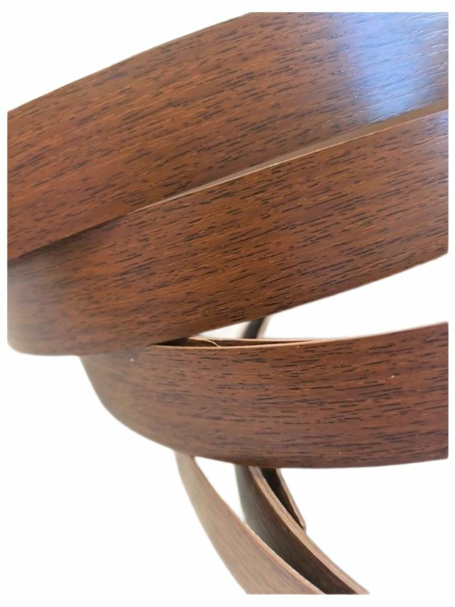 Кромка ПВХ пластик без клея мебельная 1*26 мм намотка 5м цвет орех темный 8036