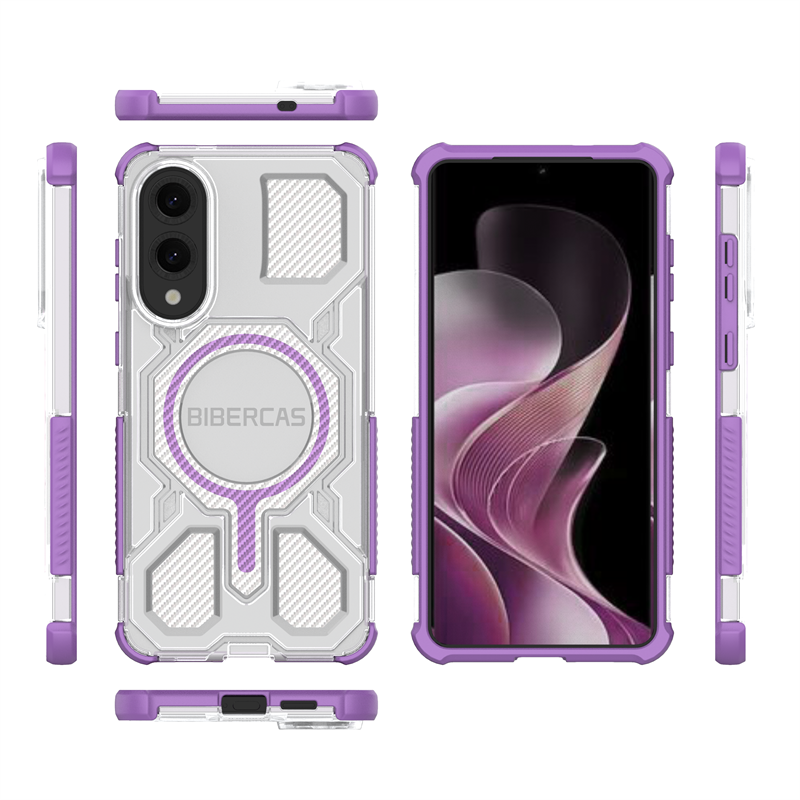 Подходит для Samsung Galaxy S25 Edge / Самсуиг Галакси С25 Edge Чехол для смартфона, подставка, прозрачный,360° Полная защита, накладка, поликарбонат (PC), защита камеры, ударопрочный, усиленные углы