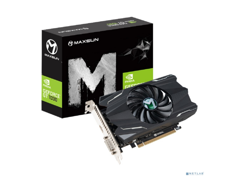 Видеокарта MAXSUN MS-GT1030 Transformer 4G GDDR4, 128bit, 1137/2100MHz, HDMI/DVI 1 FAN (MS-GT1030 TF 4GD4) RTL