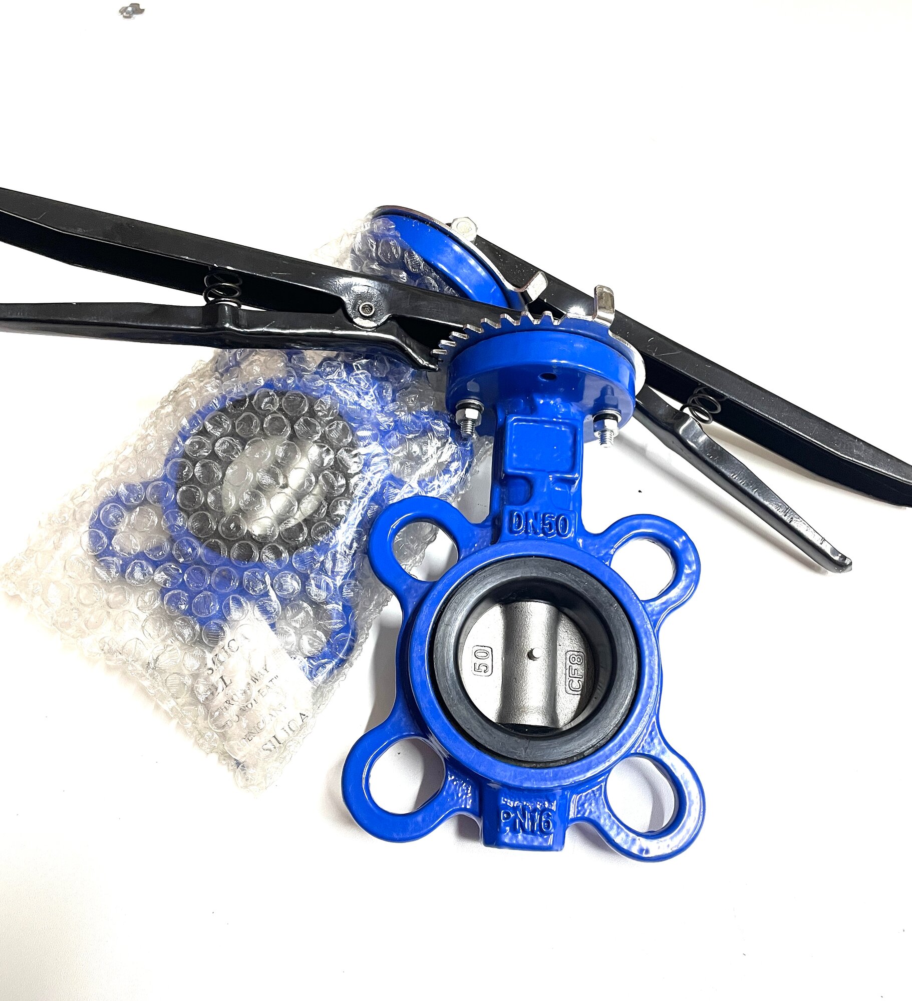 Затвор дисковый нержавеющий Ду50 Ру16 DN50 PN16