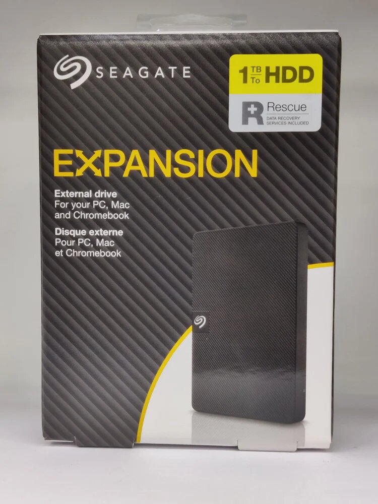 Внешний HDD Seagate Expansion, STKM, 1ТБ, USB 3.0, пластик, 2.5", черный — фото 1