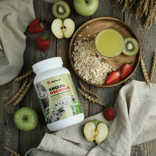 Изображение товара Кисель Арт Лайф Овсяный, на отваре подорожника с витаминами, 500 г