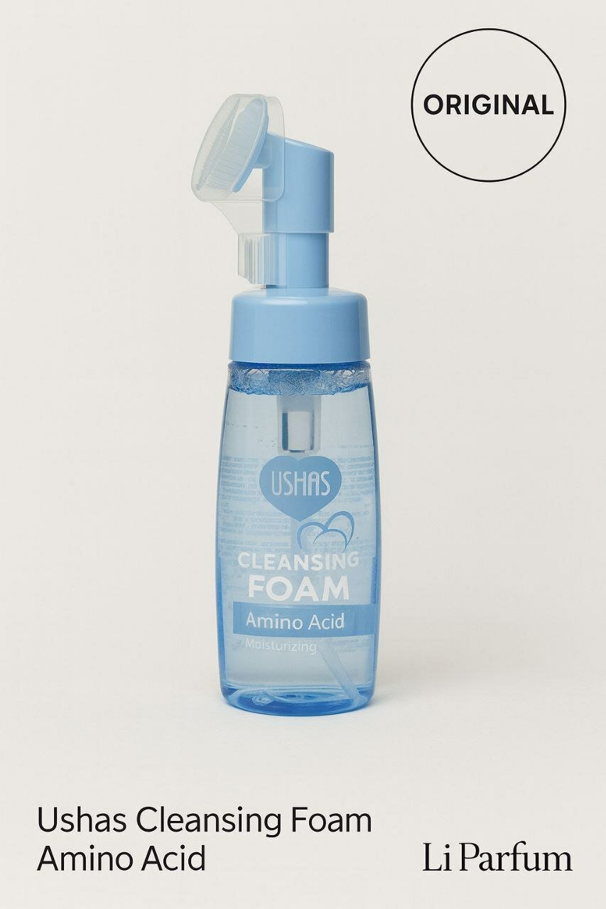 Пенка для умывания Ushas Cleansing Foam, с экстрактом алоэ, мягкая, увлажняющая, 150 мл