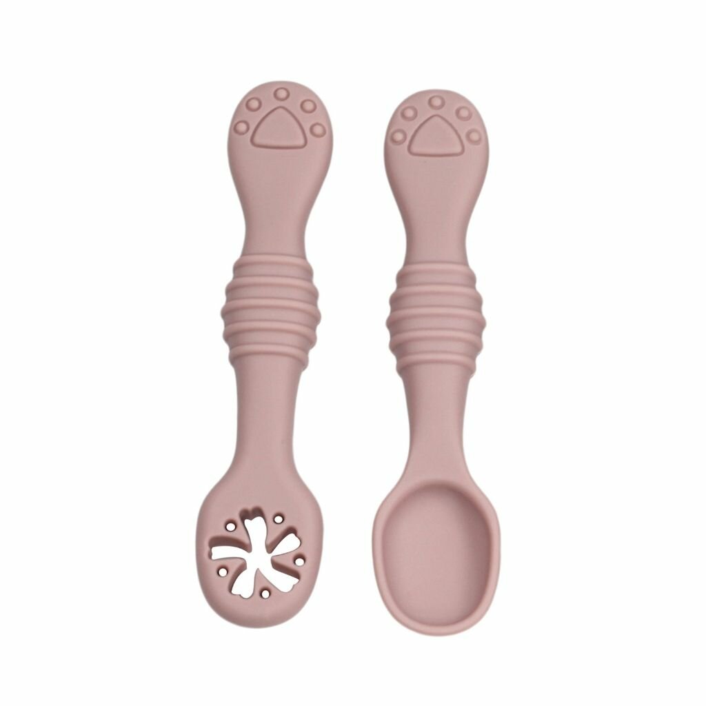 Набор ложек и вилок для младенцев пищевой силикон 11.5x2.5x1.5 см