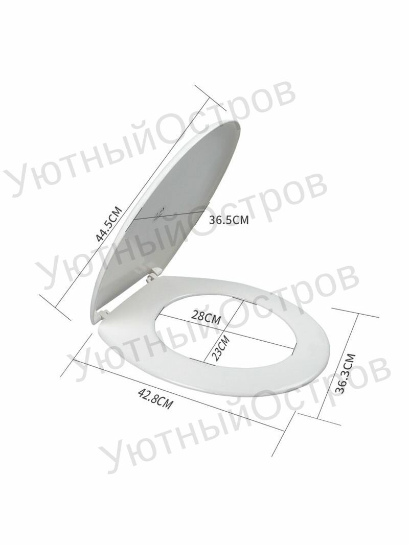 Сиденье для унитаза с принтом + пластиковая крышка, 18 дюймов, аксессуары для унитаза в ванной комнате