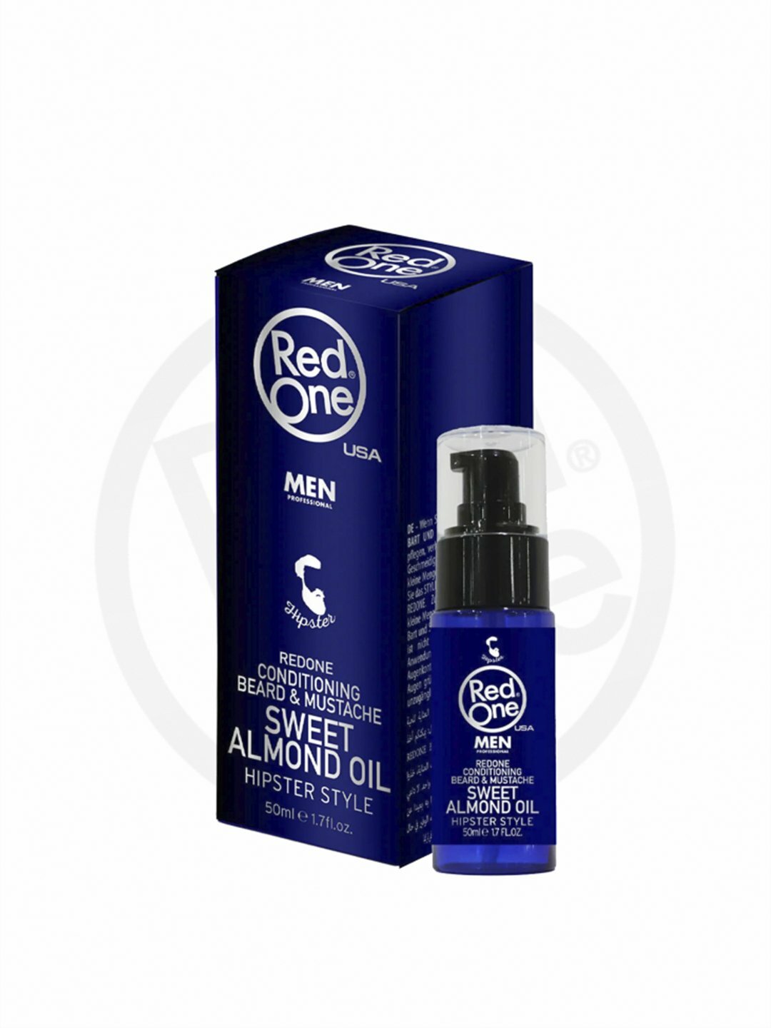 Масло для бороды RedOne Sweet Almond, с аргановым и миндальным маслами, без парабенов — фото 1
