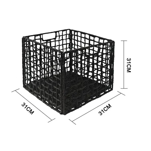 Короб-органайзер черная бумага L KONSENSA KUB