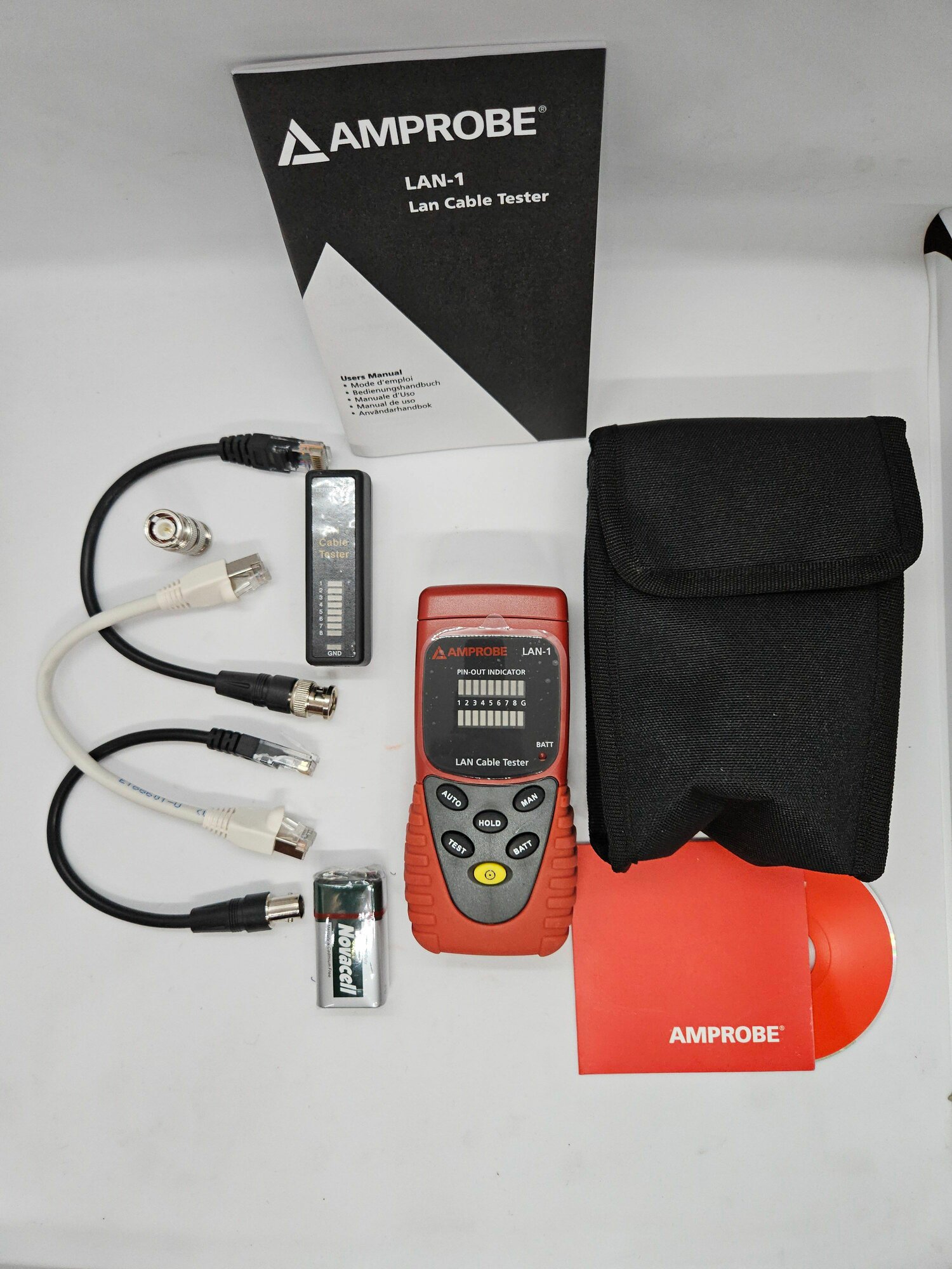 Тестер BEHA AMPROBE FLUKE Тестер кабеля локальной сети Amprobe LAN 1Т 