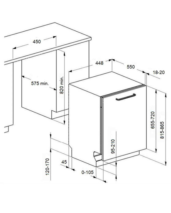 Встраиваемая посудомоечная машина Maunfeld MLP-082D Light Beam — фото 1