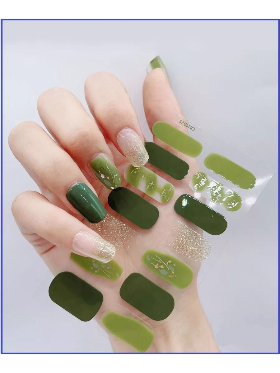 Наклейки для ногтей пленки для маникюра — фото 1