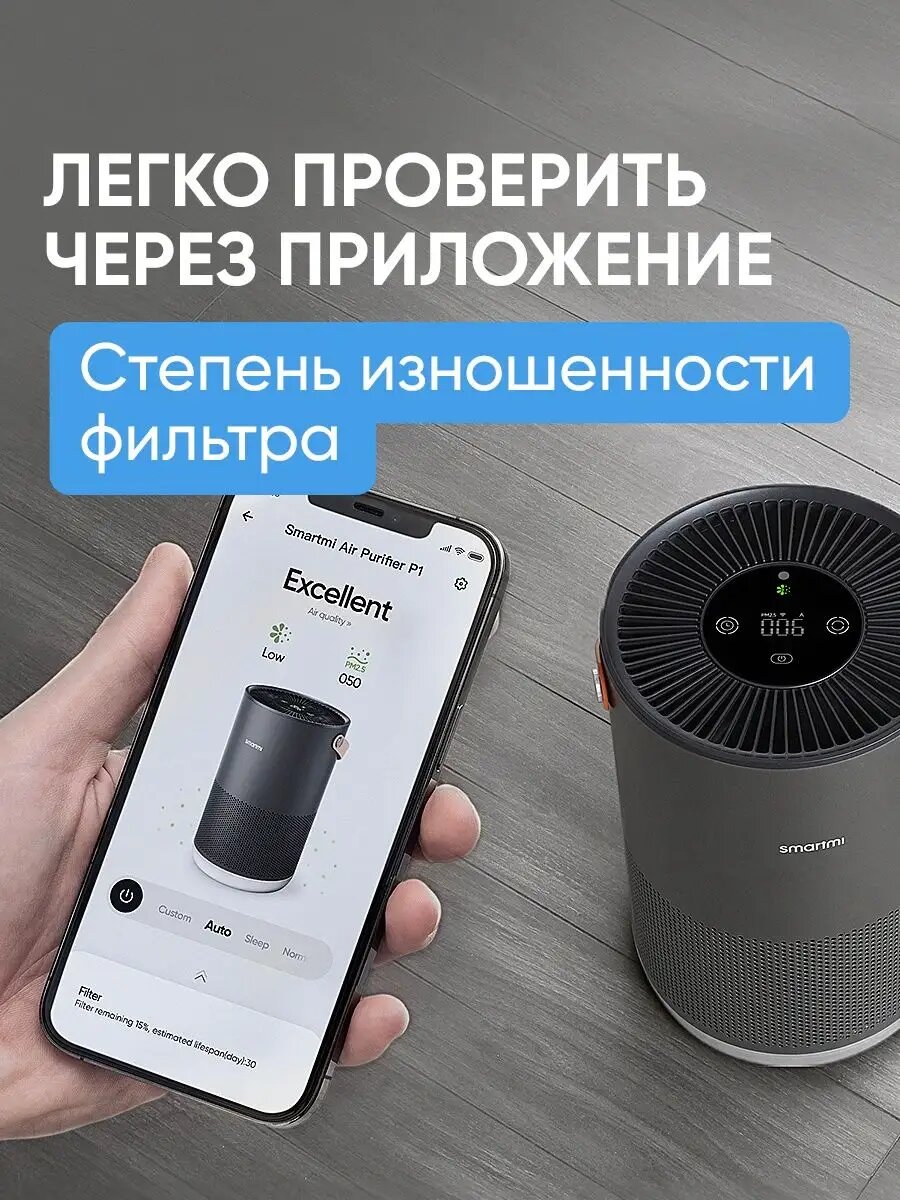 Сменный HEPA H13-фильтр Smartmi Air Purifier P1 Filter (Pollen Allergy) — фото 1