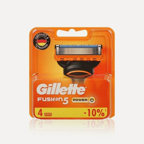 Изображение товара Кассеты для станка Gillette Fusion Power сменные 4шт