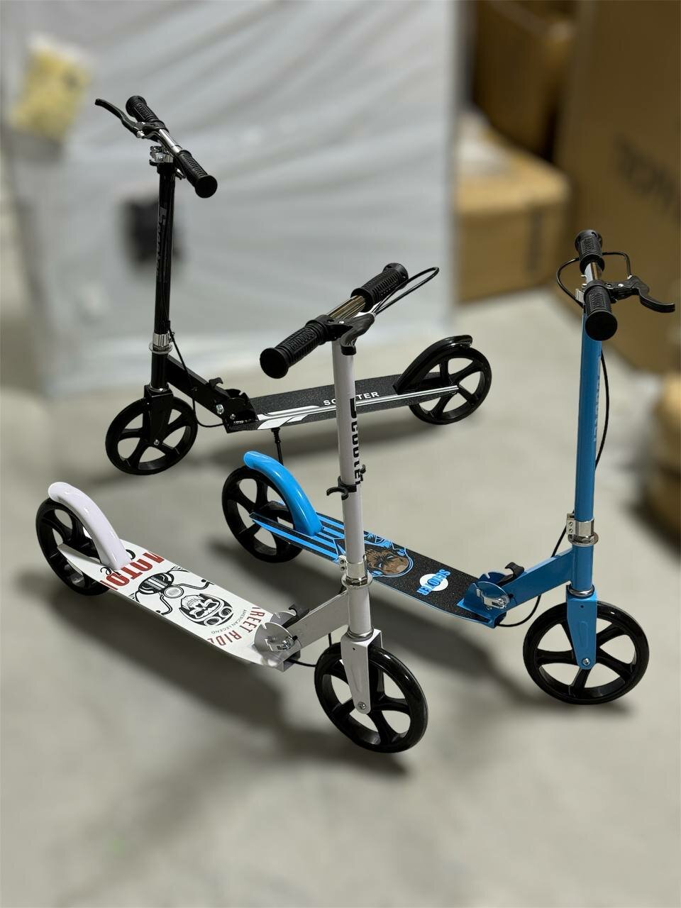 Самокат Scooter, городской, 2 колеса, для детей и подростков